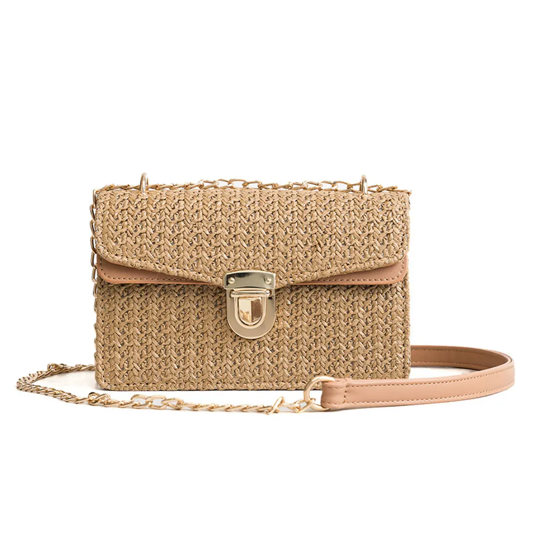 

Famous Brand Straw Bag Designer Luxury Box Rattan Clutch Female Summer Beach Shoulder Crossbody Bags Womens Khaki Woven Sac 2019
