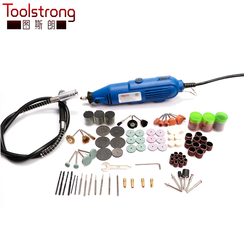 Toolstrong мини дрель в стиле Dremel Электрический вращающийся инструмент