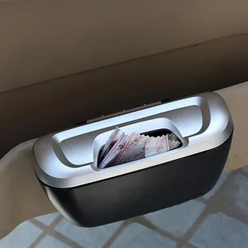 

SEKINNEW Fashion MiniCar Vehicle Trash Rubbish Bin Garbage Can Styling Plastic Compact Dust Case Holder Storage Box Accessories