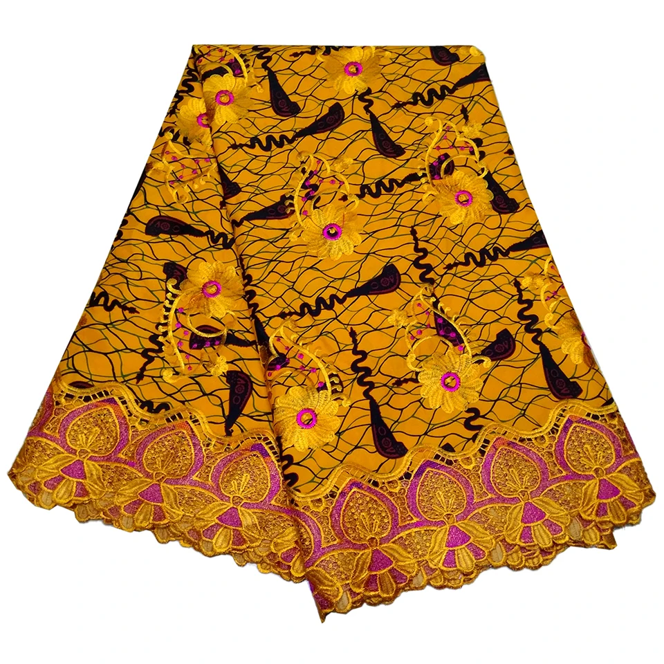 

Mitex Holland Lace Wax Print African Fabrics Kitenge/Pagnes/Tissues Africain/Chitenge/ Fabric For Dressmakings/Sewing LBLLW-63
