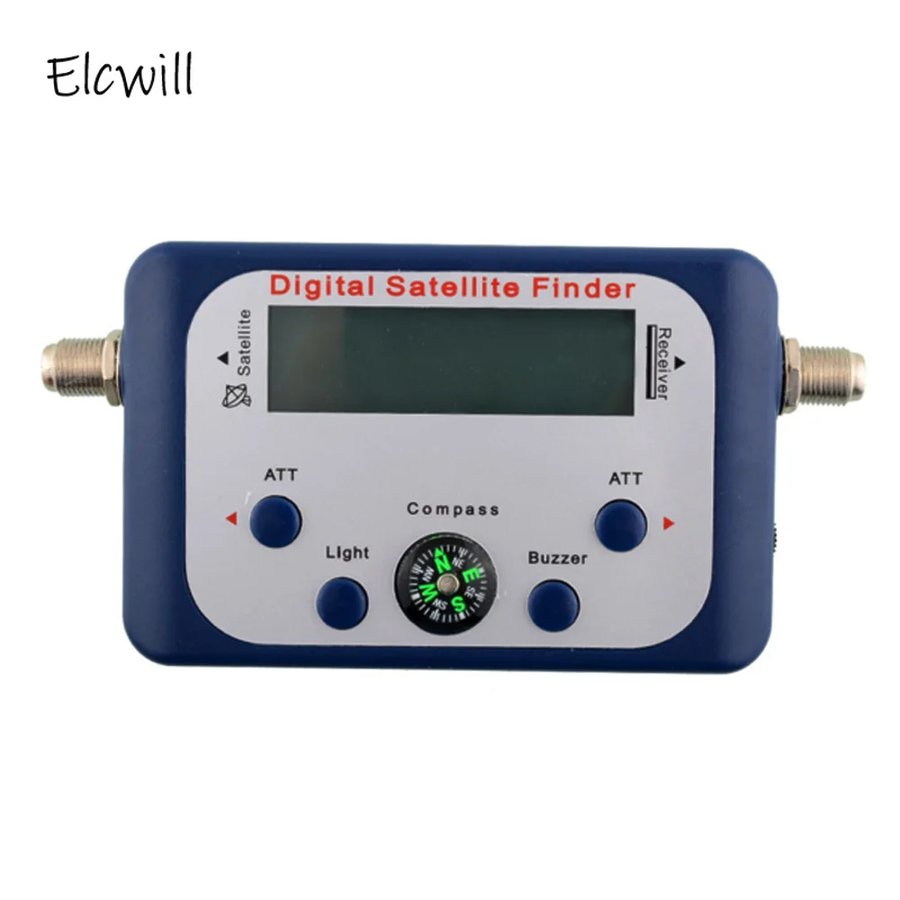 Digital Satellite Signal Finder Meter LCD Screen Display Signal Alert Buzzer Satfinder Signal Tester Strength Meter satellite finder 3 5 inch lcd screen v8 finder 7 4v 4000mah tv service digital measuring device for signal strength and quality