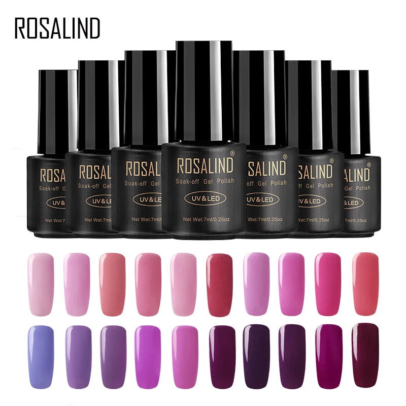 

ROSALIND Gel Nail Polish Nail Art Design of Nails Primer 7ml Hybrid Gel Lacquer Soak Off UV LED Acrylic Gel Varnish Manicure