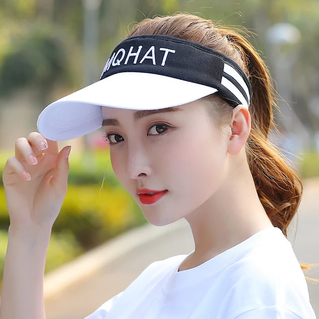 Running Sports Hat Tennis Sun Hat For Womens Empty Top Outdoor Caps For ...