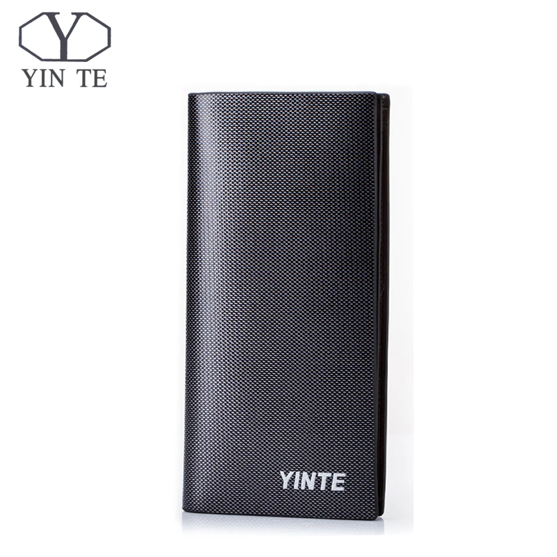 

YINTE Leather Men's Wallet Fashion Business Purse New SD Slot Latest Design Leather Wallet Business Men Checkbook T6853A