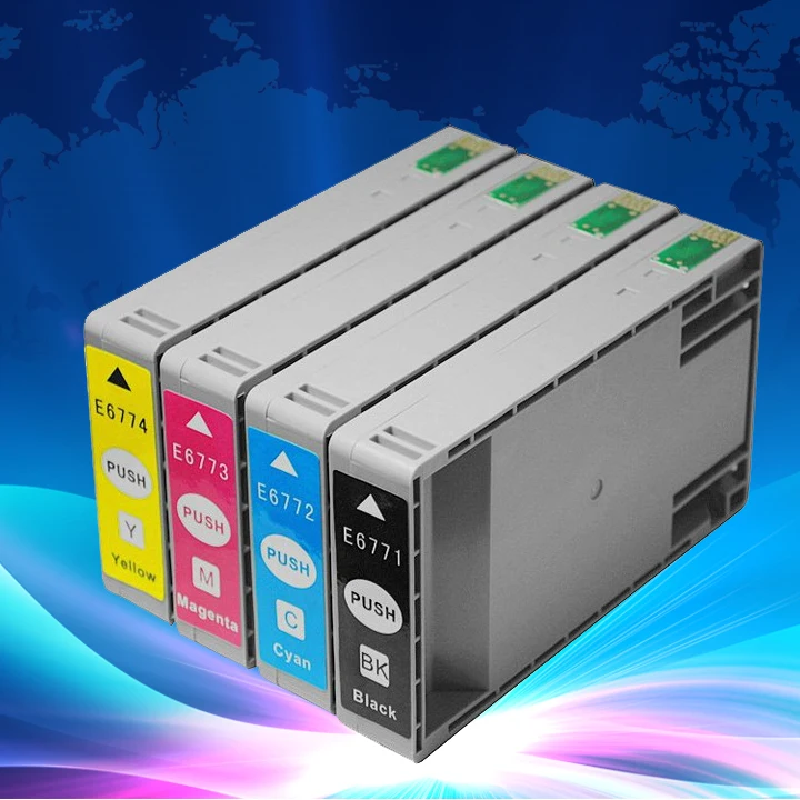 

XIMO T6771-T6774 chipped compatible ink cartridge for Epson Workforce WP-4011 WP-4511 WP-4521 WP-4531 printer,full ink