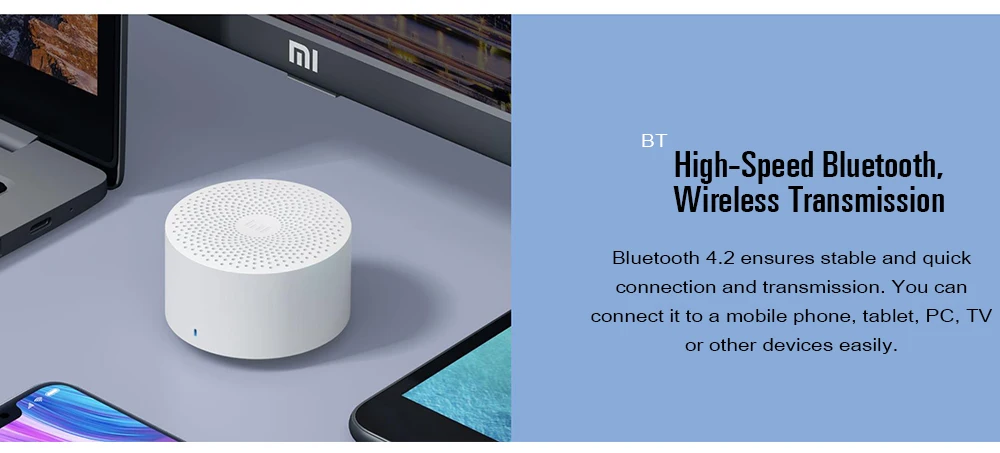 Xiaomi Mijia портативный AI версия беспроводной Bluetooth динамик умный Голосовое управление Handsfree бас мини динамик