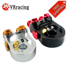 VR RACING – FREE SHIPPING Aluminum AN10 OIL COOLER ADAPTER SANDWICH TURBO WITH Thermostat And FITTING 3/4-16 UNF,M20*1.5 VR6746