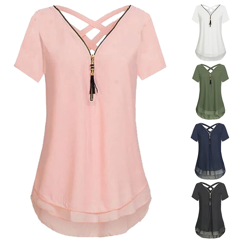 LASPERAL Sleeveless Chiffon Blouses Summer Women Vest Chiffon Tank Top Boho Plus Size Tops Solid Female Blusa Beach Summer Tops Blouses