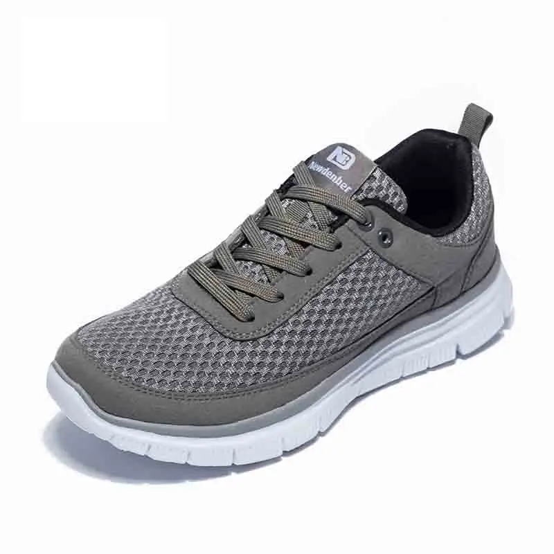 Hot Sale Running Shoes For Men Sports Shoes Outdoor Walking Jogging Sneakers Male Lace-up Athletic Trainers Zapatillas Size 50 - Цвет: Gray