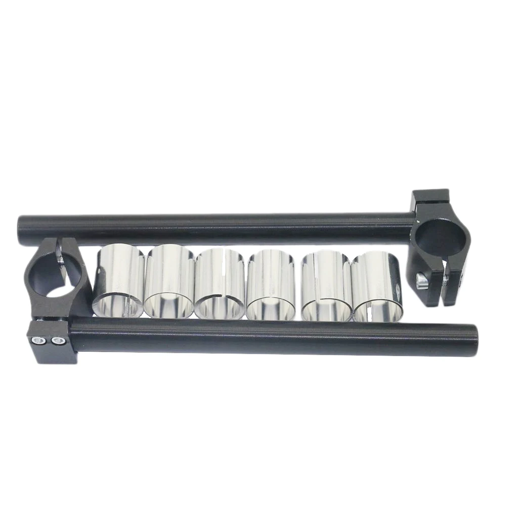 CNC Motorbike Handlebars Adjustable Clip On Fork Cafe Racer 25,29,30mm CNC Machined From T6061-T6 Billet Aluminum