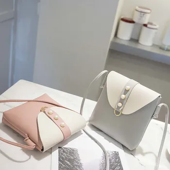 

Hot Selling Women Crossbody Bags Female Small Flip Beads Decoration Messenger Shoulder Bag -B5