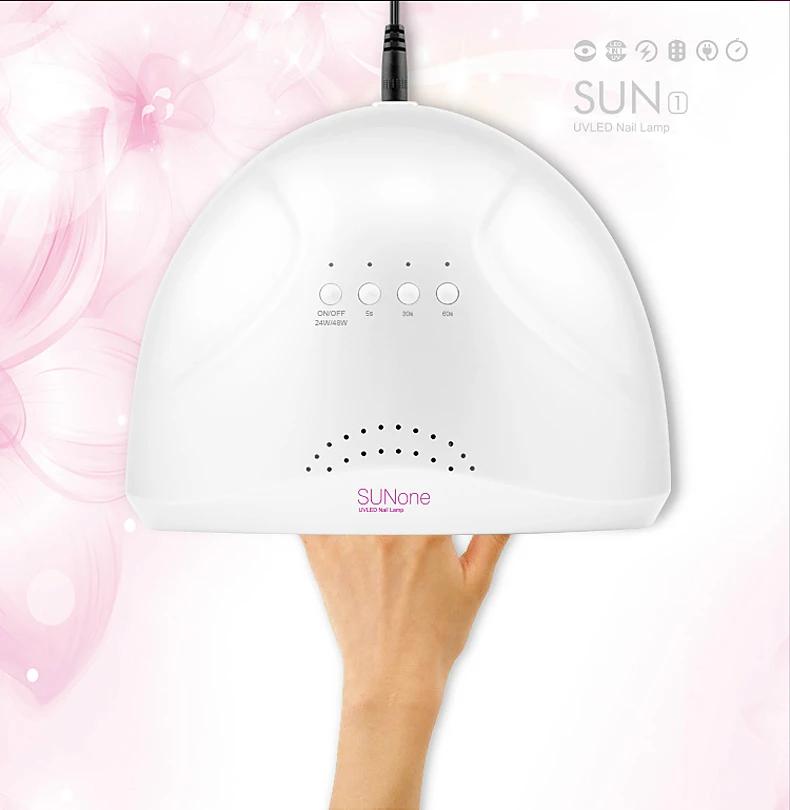 SUNone 48 Вт умная лампа для красоты гель Сушилка для ногтей светодиодный светильник с автоматическим датчиком фототерапия костюм для различных типов ногтей салон красоты