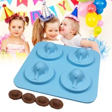 1 шт. синяя форма дельфина силиконовая для кубиков льда Форма Торт Шоколад Желе Пудинг мыло ручной работы 11*11*2 см