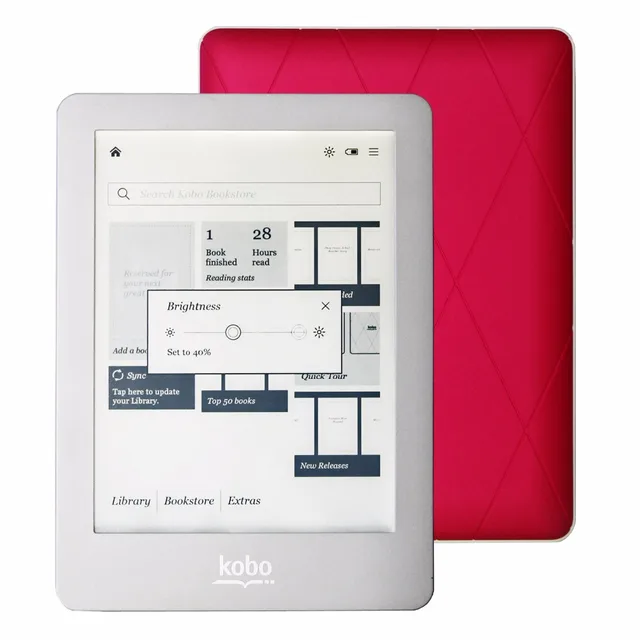 4 colors eBook Reader Kobo glo N613 e-ink 6 inch 1024×768 2GB Front-light eReader