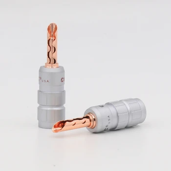 

8pcs CMC copper plated Banana speaker connectors BFA Banana plug