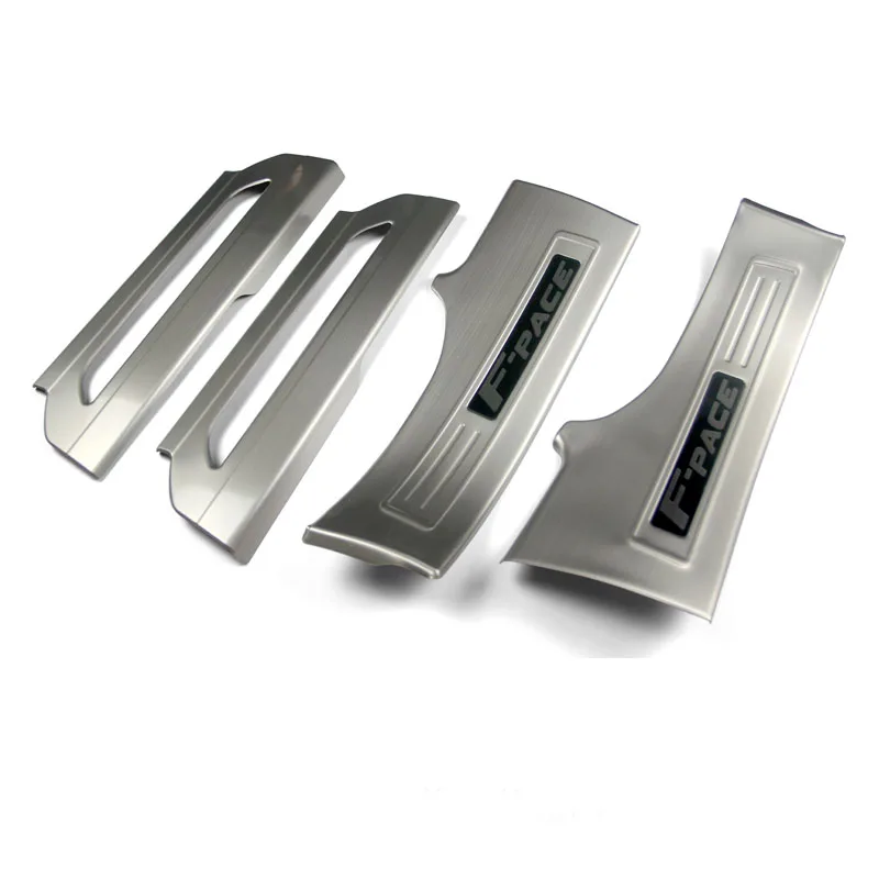 

Stainless Steel door sill scuff plate welcome pedal For Jaguar F-PACE F PACE Car Styling Accessories