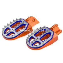 ORANGE BILLET CNC PRO-BITE breit Fett Fußrasten für KTM EXC XC SX SXF 125-530cc 1998-2015