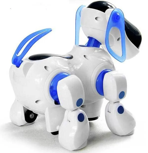 Удивительный робот собака прекрасная музыка блеск интеллектуальный электронный робот ходячая Собака Щенок экшн-игрушка домашнее животное дети ребенок с музыкальным светильник