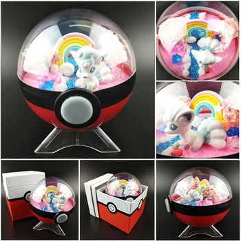 

Anime XY pokeball pikachu rainbow Vulpix Alola Monster Action Figures collectionModel toys for Kids Children Christmas Gift