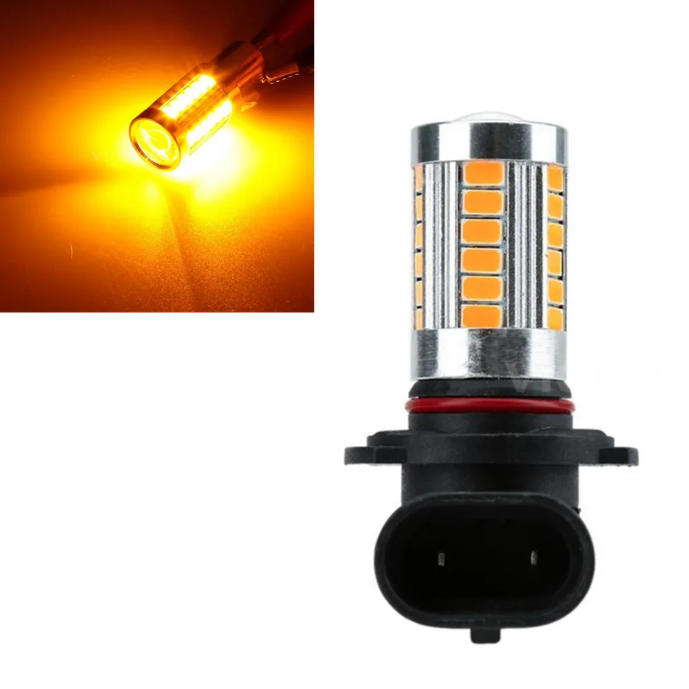 

CYAN SOIL BAY Orange Yellow Amber 33 SMD Projector H10 9145 LED Fog Light 9140 9005 Bulbs 33SMD For Driving Light P20D PY20D 12V