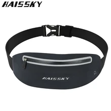 Haissky ультра тонкая поясная сумка для бега регулируемый ремень Светоотражающая полоса спортивный чехол для телефона для iPhone X XS Max samsung Xiaomi
