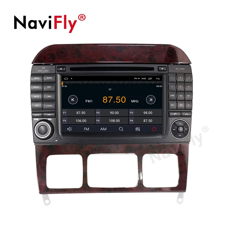 Perfect Navifly! Android 9.1 Car dvd radio audio Player For Mercedes Benz S Class S280 S320 S350 S400 S500 W220 W215 GPS Navi WIFI RDS 2