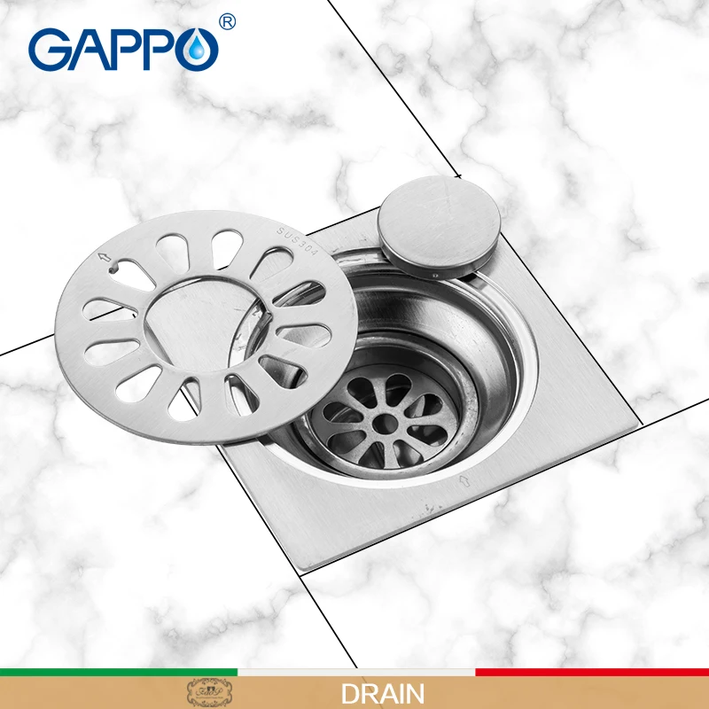 GAPPO сливы над потоком пола Ванная комната Душ анти запах фильтр водосточные ванны