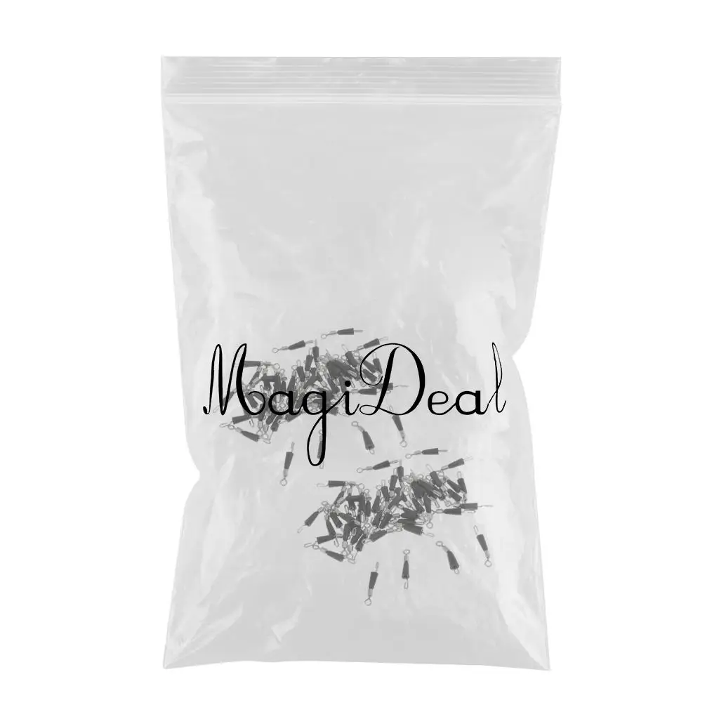 Set of 100pcs Fishing Rolling Swivel Line Connector Fast Link Fishing Pins Swivels de pesca Emerillons de peche