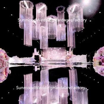 

20feet long=6meter )Cheap wedding decoration stage backdrops for event stage