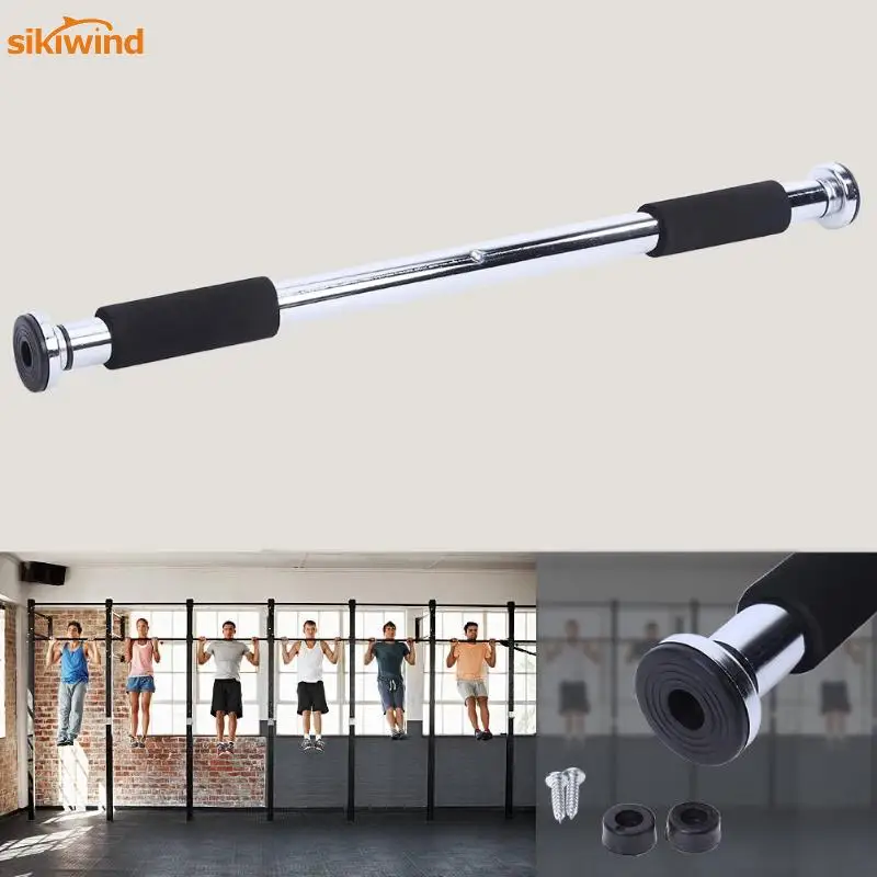 

High Quality Adjustable 62-100cm Door Horizontal Bar Training Pull Up Bar Bodybuilding Workout Fitness Equipment for Home Gym