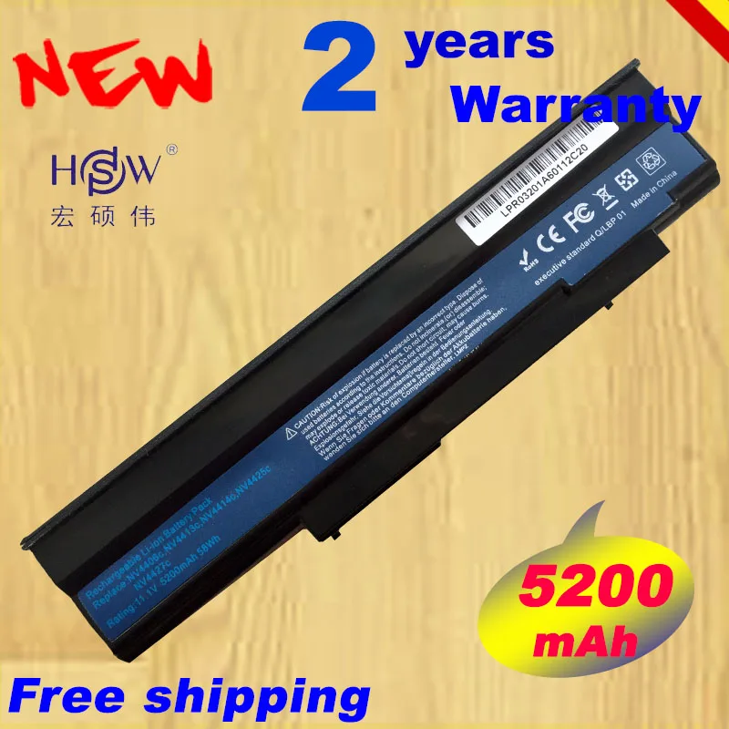 

HSW 6Cell Laptop Battery for Acer Extensa 5235 5635 5635G 5635Z 5635ZG eMachines E528 E728 AS09C31 AS09C71