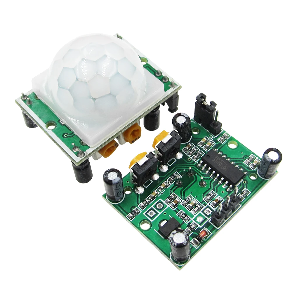 

100PCS HC-SR501 HCSR501 Adjust IR Pyroelectric Infrared PIR module Motion Sensor Detector Module