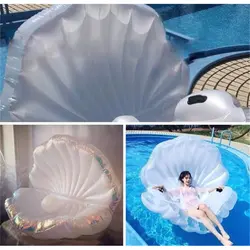 1 шт. надувные ПВХ плавающей строки стул shell pearl гребешок в оболочке детский надувной ездить на бассейн игрушка