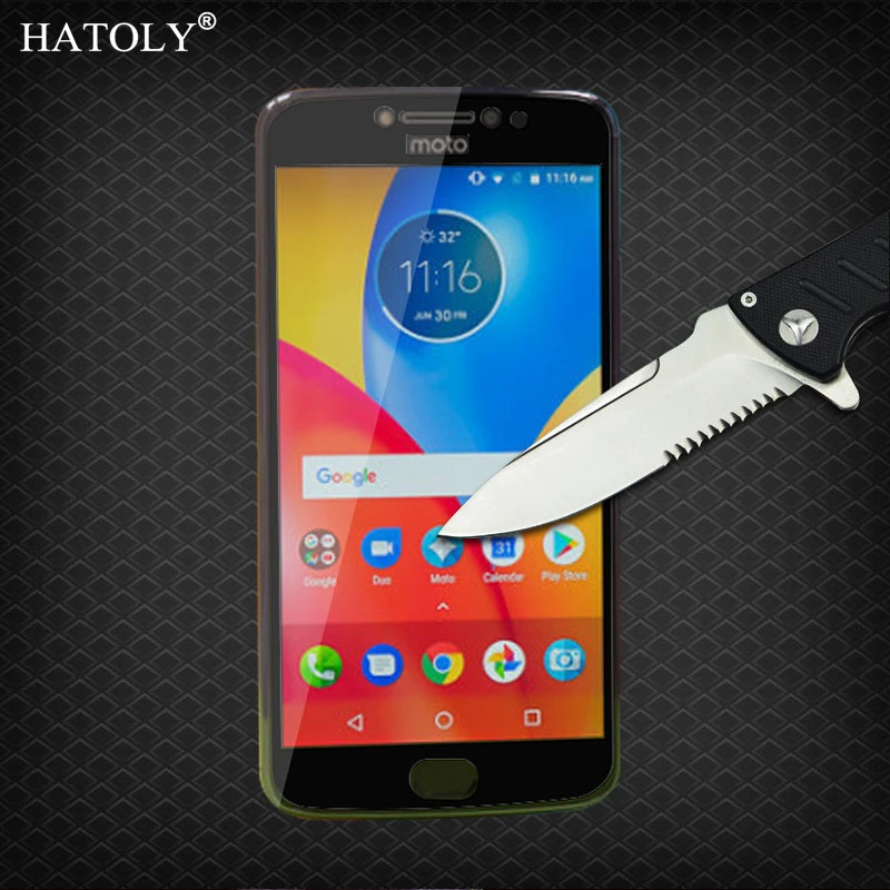 

2PCS Tempered Glass For Motorola Moto E4 Plus US Version Screen Protector Full Cover for Moto E4 Plus 3D Curved Edge Film HATOLY