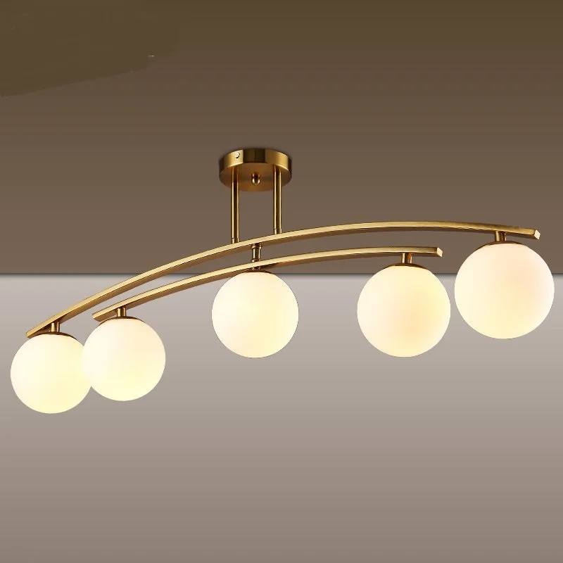 Postmodern living room ceiling light simple Nordic restaurant bedroom stylish atmosphere glass