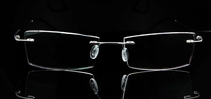 Человек для женщин памяти Титан оправа для безободковых очков для мужчин гибкие очки Rx прозрачные линзы Óculos де Грау