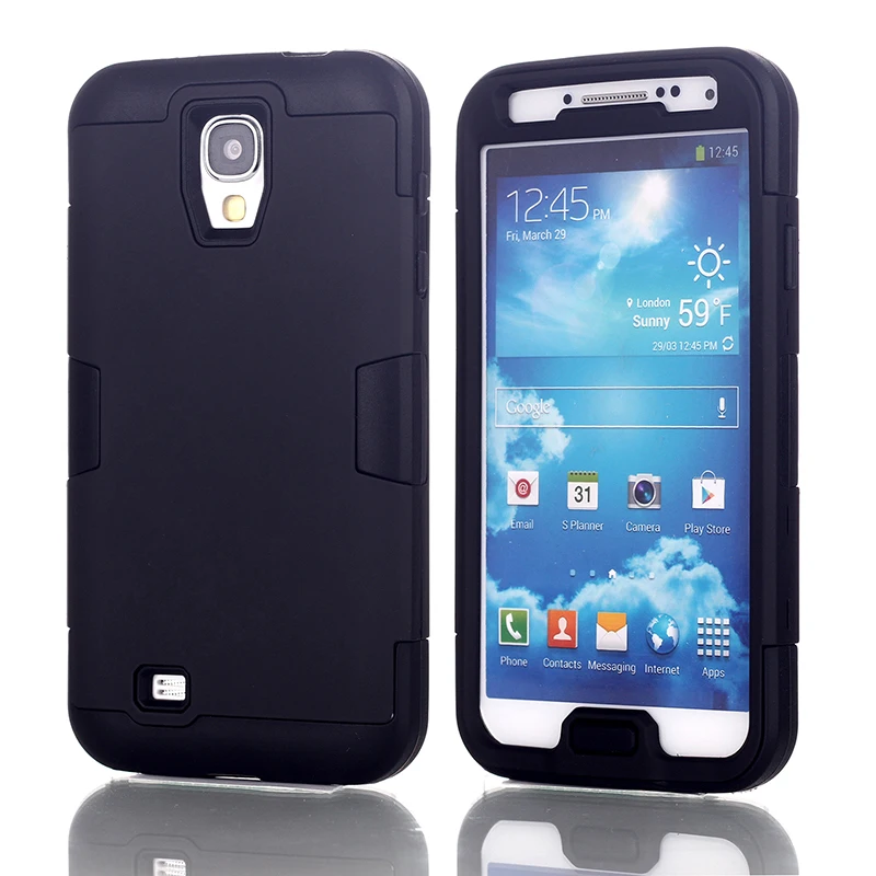 

LUCKBUY For Samsung Galaxy S4 i9500 Hybrid Impact Shockproof Cover Hard Armor Shell and Soft Silicone Skin Layer for Samsung S4
