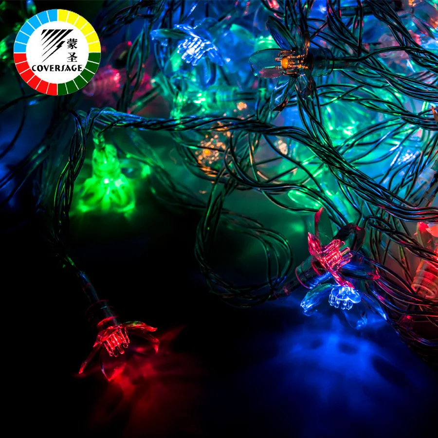 Coversage 10M 100 Leds Christmas Garland String Holiday Lighting Flower Waterproof Lights Indoor Outdoors Wedding Decoration Coversage 10M 100 Leds Christmas Garland String Holiday Lighting Flower Waterproof Lights Indoor Outdoors Wedding Decoration
