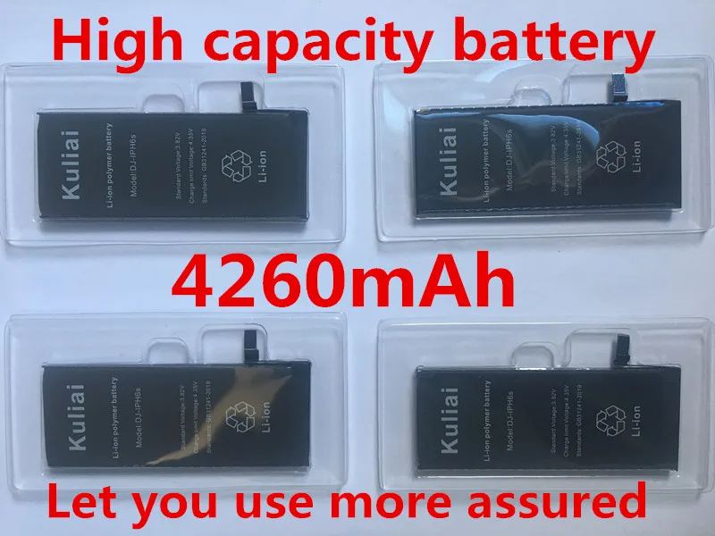 Аккумулятор большой емкости 4260 мАч для iPhone5s 6 6S plus Bateria iPhone 7 чтобы заменить