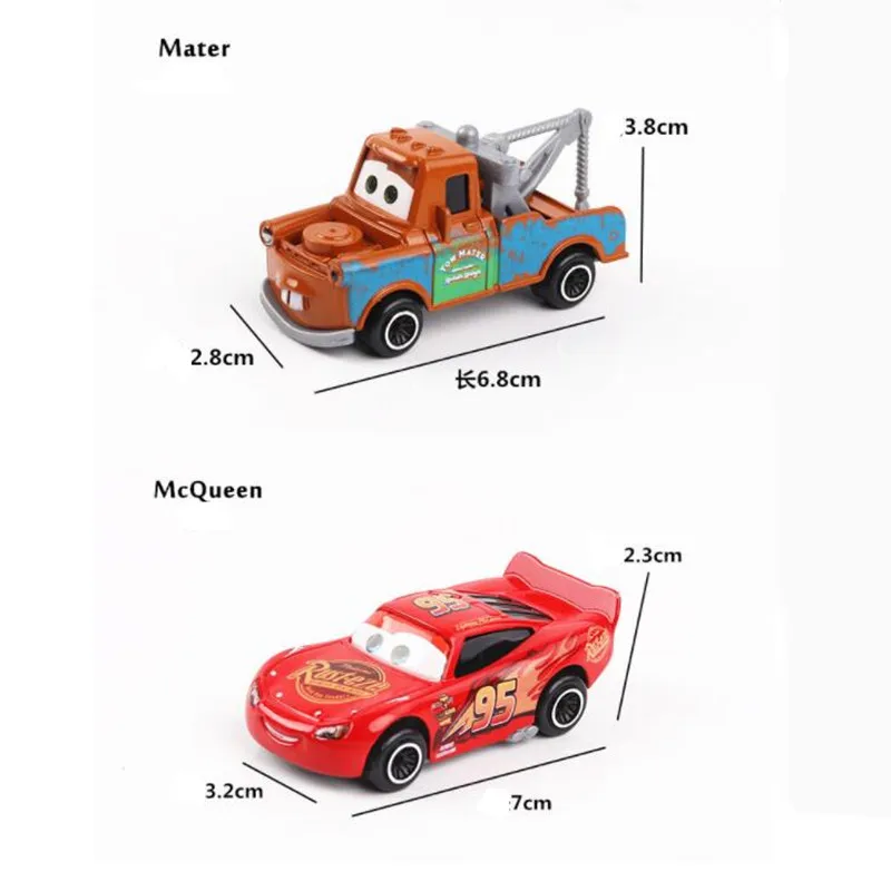 Новая 7 шт./компл. Disney Pixar машина 3 Lightning McQueen Jackson Storm Mater Mack Uncle Truck 1:55 литой