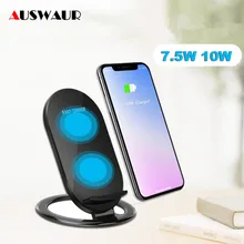 Qi-зарядки с быстрой Беспроводной Зарядное устройство для iPhone х XR XS MAX Samsung Note 8 9 S7 S6 край S8 S9 плюс Беспроводной зарядки 10 Вт 7,5 W