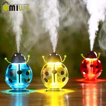 

Mini Portable Beetle Humidifier USB Aroma Diffuser Aromatherapy Essential oil Diffuser Mist Maker with LED Night Light Gift