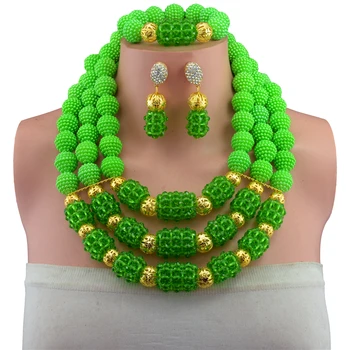 

Amazing African Beads Jewelry Set Crystal Beads Necklace Set Nigerian Wedding African Jewelry Set Crystal Jewelry Set E1032