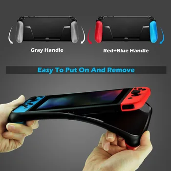 

Silicone Protective Case Cover with handle Shell Body Frame for Nintendo Switch NS NX Gamepad Joysticks Console Gaming Accessory