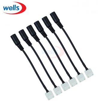 

100pcs 2Pin 10mm led strip connector adapter For 5050 single color led strip