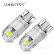 2x T10 168 194 W5W светодиодный 3030 чип Сменные лампы Автомобильные фары для номерного знака парковочные огни галогенные теплые белые/синие/красные DC12V