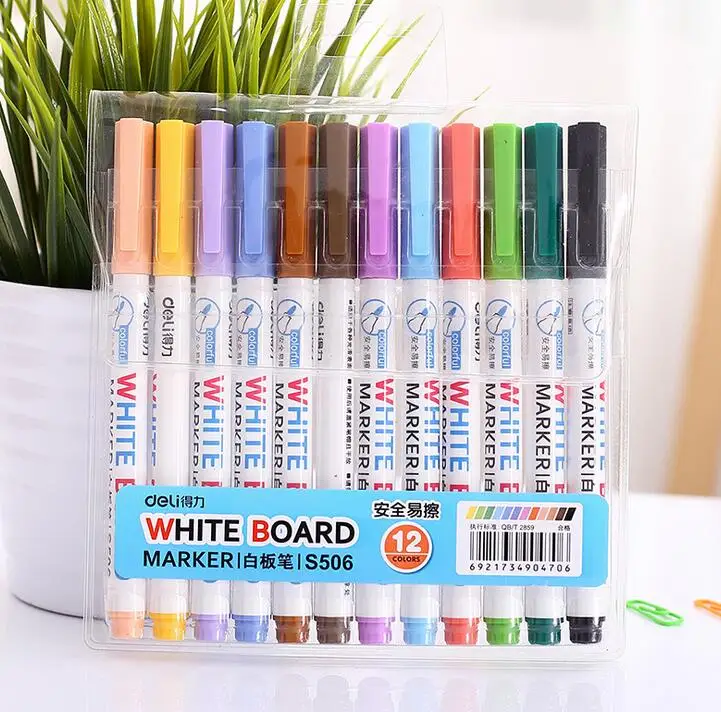 12 colors white board maker pen white board whiteboard marker liquid