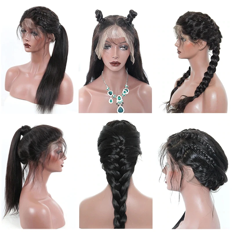 Cheap Black Hair Wigs Synthetic Wigs Long Straight Synthetic Hair