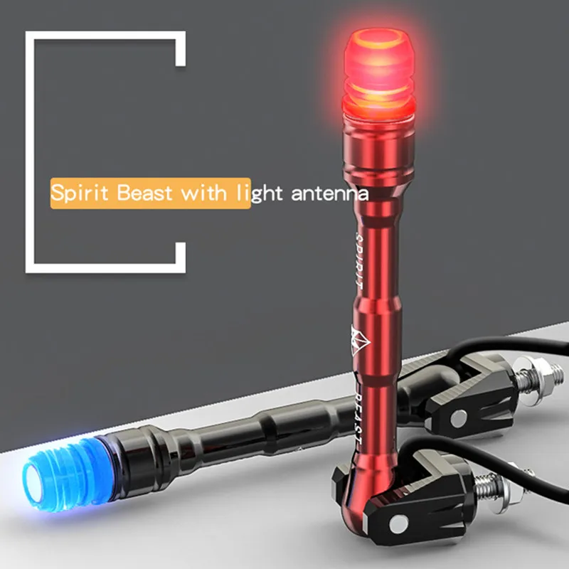 

Motorcycle Accessories License Plate Decoration LED Lights Personalized Products Antenna Lights Driving Safety Free Shipping