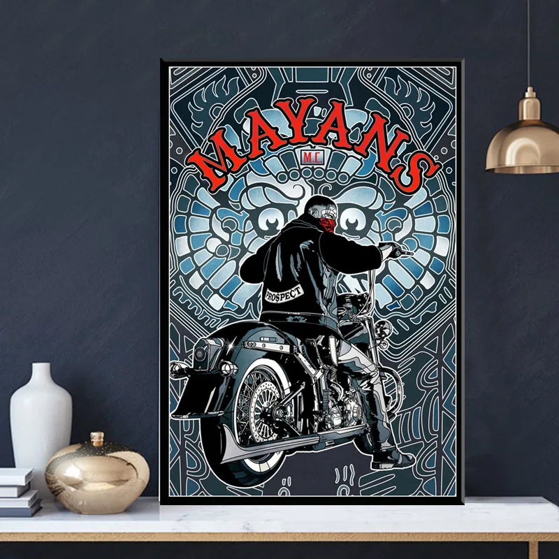 P674 Горячие Mayans MC 2018 сериалы шоу сезон на заказ художественная живопись Шелковый